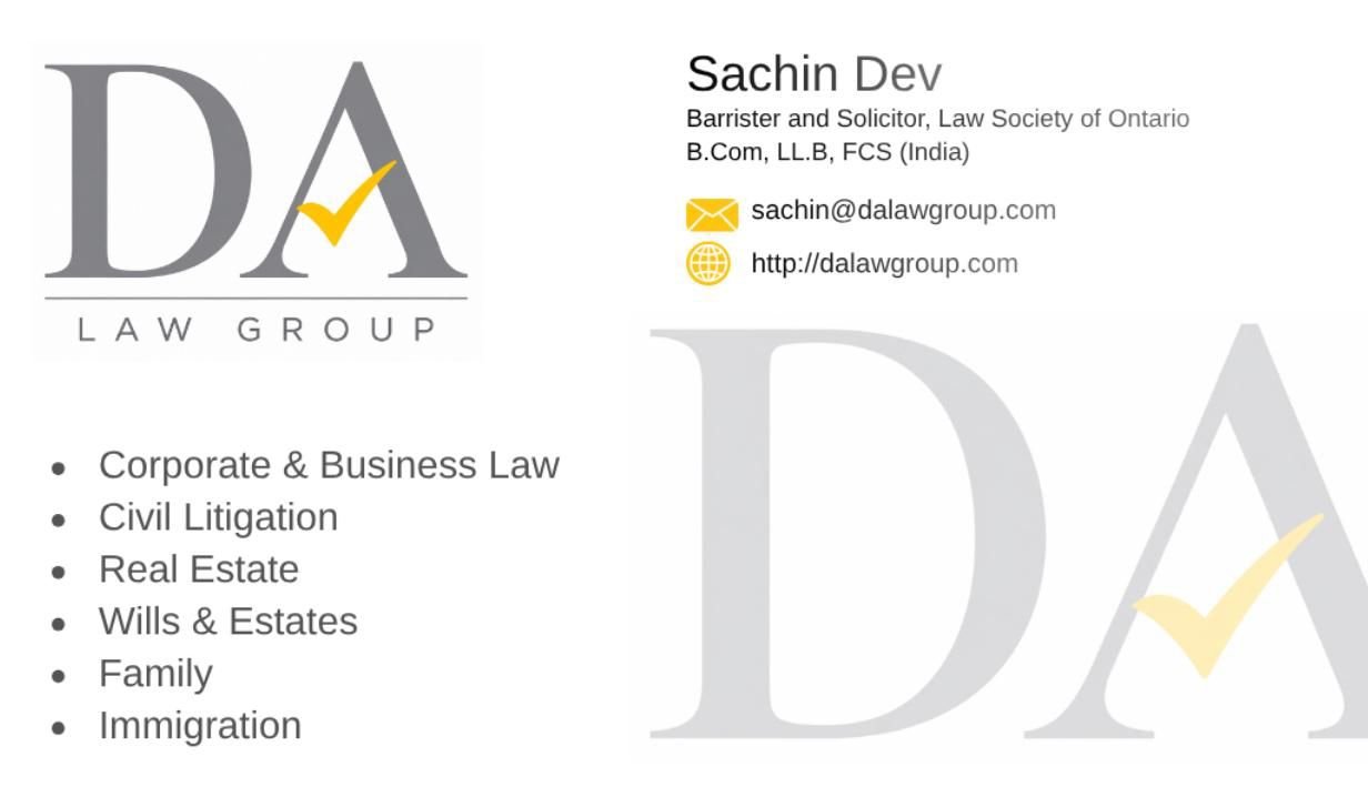 DA Law Group banner