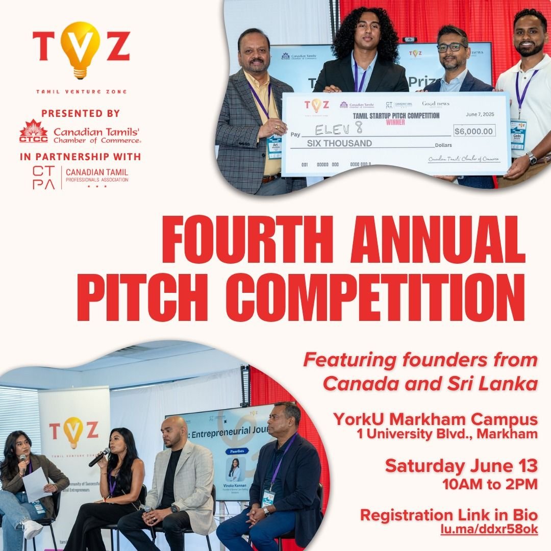 Tamil Venture Zone's 4th Annual Pitch Competition